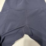 Athleta  Leggings Womens S Salutation Stash Pocket II Capri Blue Athletic Yoga Photo 9