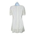 Dress the Population Anthropologie Dress‎ The Population Eyelet Mini Dress White Puff Size Small NWT Photo 4