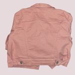 NWT Pink Cropped Denim Jacket Photo 5