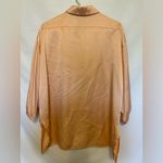Vintage Mirrors of Krizia 100% Silk Blouse EU48 Peach Champagne Minimalist Italy Orange Size undefined Photo 4