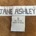 90s Vintage Western Leather Vest Tan Photo 4