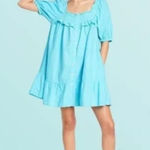 Stoney Clover Lane Stoney Clover x target‎ collab blur mini dress pockets blue size XL Photo 0