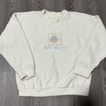 Vintage 90s Amelia Island Florida Pullover Sweater Cream size Women’s Medium White Photo 0