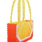 Susan Alexandra Citrus Beaded Mini Bag Orange Fruit Photo 2