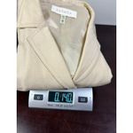 Vintage Escada Silk Linen Blazer Y2K Neutral Designer Cream Butter Yellow Blazer Size M Photo 13