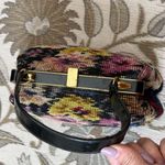 Vintage Needlepoint Purse Floral Tapestry Handbag Bag Antique Pink Photo 3