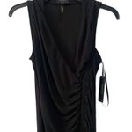 Laundry by Shelli Segal Laundry Shelli Segal Womens XS Casual Silhouette Ruched Sleeveless Midi Dress Photo 2