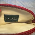 Ralph Lauren Red Cosmetic Bag with Zipper Closure and Classic Design Photo 1