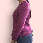 Arizona Jeans Purple Sweater Cable Knit Photo 2