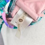 Shade & Shore  Green Tropical Padded Wired String Tie Bikini Top Swimwear 34B Photo 5