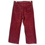 Gap High Stride Corduroy Jeans Womens Size 32 Burgundy High Rise Wide Leg Pants Photo 1