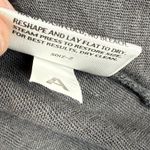 Eileen Fisher  100% Linen Turtleneck Long Sleeve Top Size L Charcoal Grey Photo 4