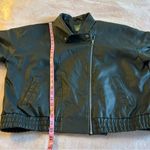 Wild Fable black pleather moto bomber jacket size XL Photo 8