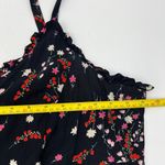 Vintage Elisabeth by Liz Claiborne Petites Floral Printed Maxi Dress Black Size 2X Photo 3