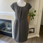 J.Crew Gray Sheath Wool Dress Size 8 Career Style Photo 3
