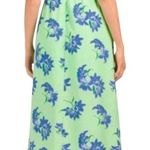 Likely Karrica Maxi Dress Green Blue Floral Print Cut Out Halter Size 8 NEW Photo 1