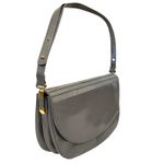 NWT Vintage Rodo Gray Leather Accordion Shoulder Bag Photo 9