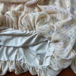 Gianni Bini Maurissa Floral Chiffon Balloon Sleeve Cropped Blouse Sz Medium Photo 10