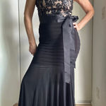 Cache Vintage 90s Caché One-Shoulder Black Formal Gown SZ 2 Elegant Evening Dress Photo 0
