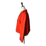 Piazza Sempione Jacket Women 14 Red Orange Lightweight Collared Coat Luxury Photo 4