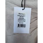 Showpo  Kiandra Wrap Mini Skirt Womens Sz 4 Beige Knot Detail Side Zip Lined NWT Photo 9