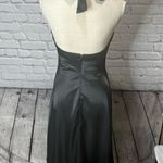 Gia & co satin black halter dress size 4 Photo 7