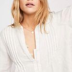 Free People  Breezy Mornings Linen Shirt Photo 0