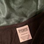 PINK - Victoria's Secret PINK black one shoulder cropped tank w built in bra  Photo 1