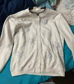 Women's Rebecca Malone Petite Navy Woodland Creatures Sweatshirt Size  Petite Lg