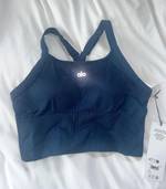 Aerie Offline Ribbed Sports Bra Medium Support Black XL