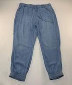 Knox Rose Chambray Denim Joggers Womens size Medium Pull On Pants High Rise