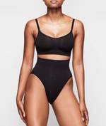 Skims Seamless Sculpt Scoop Neck Bralette ONYX Size XXS/XS NWOT