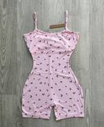 SOFT LOUNGE SCOOP ONESIE | CHERRY BLOSSOM PRINT