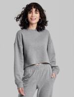 Women's Cropped Sweatshirt - Wild Fable, Pink Medium