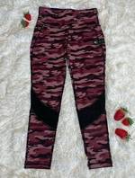 Xersion Lounge Grey White Camo Print Pull On Leggings Women's Size