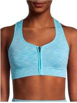 Avia Womens Seamless Sports Bra Size XXL 20 Minimum Support Pads Blue New