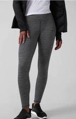 Athleta Gray Colorblock Revelation Tight Active Leggings Women