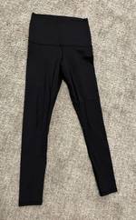 Lululemon Wunder Under High Rise Tight 28” Luon Variegated Knit Heather  Black 8