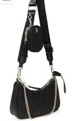 NWT Steve Madden Bmaggie Dome Crossbody Bag Black Purse