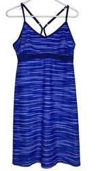 Athleta Swim Dress Shorebreak Racerback Blue Beach Pool Women's Small