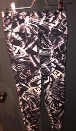 Victoria's Secret RARE black/silver sequin bling yoga pants, size XS