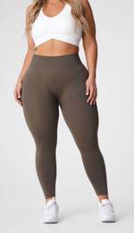 NVGTN Olive Solid Seamless Leggings Green Size M - $66 New With