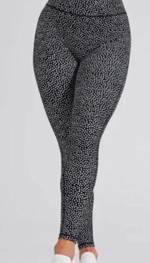 Buffbunny Rosa Leggings-Hustle Print