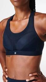 Sweaty Betty, Intimates & Sleepwear, Sweaty Betty Ultra Zip Front Sports  Bra Blue 36e