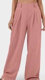 Halara High Waisted Plicated Side Pocket Wide Leg Waffle Causal