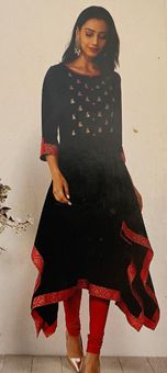 Avaasa Indian Kurta Dress And Chudidar Leggings Blue Size M - $50