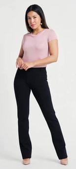 BETABRAND Straight Leg Black Classic Dress Pant Yoga Pants