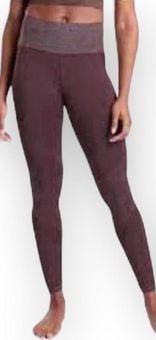 ATHLETA ANTIQUE BURGUNDY TWILIGHT TIGHT LEGGINGS