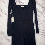 Aritzia Babaton Contour Squareneck Longsleeve Romper Photo 0