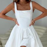 Princess Polly White Graduation Dress Photo 0